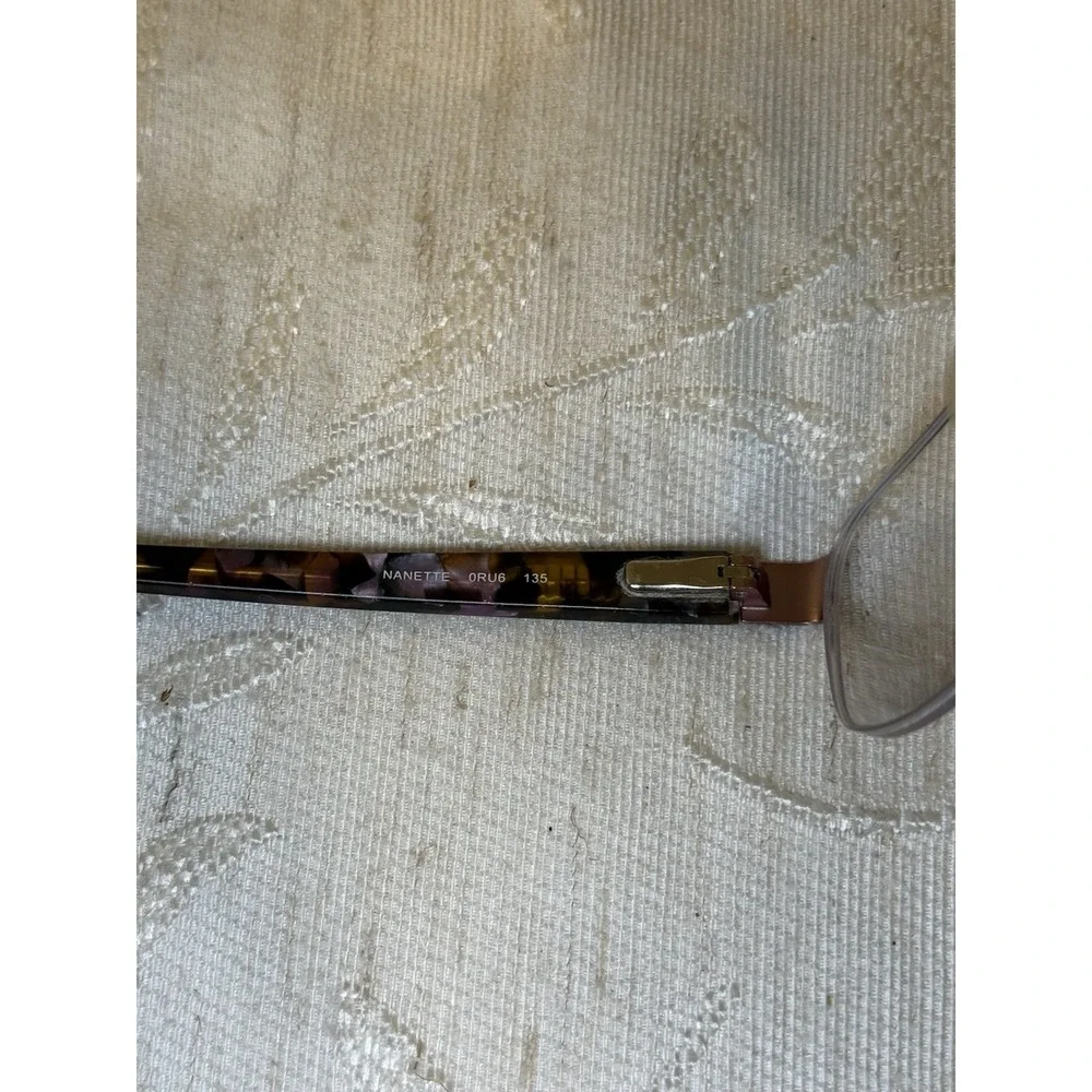Banana Republic Nanette Half-Rim Eyeglasses Frames - Burgundy Tortoise 53-17-135